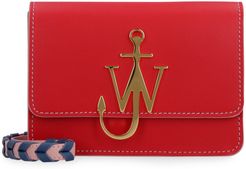 Anchor Logo Leather Crossbody Bag