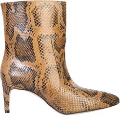 Ankle Boots With Python Print