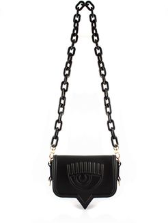 Black Eyelink Shoulder Bag