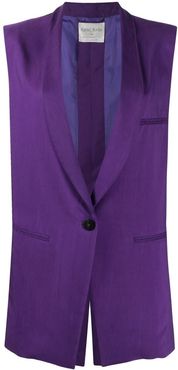 Purple Vest In Viscose Blend