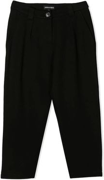 Black Trousers With Back Application