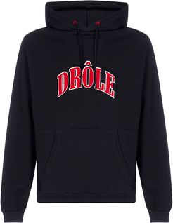 Embroidered Logo Cotton Hoodie
