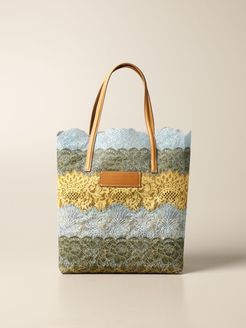 Shoulder Bag Seeds Of Love Ermanno Scervino Lace Shopper Bag