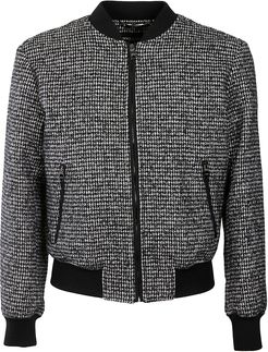 Houndstooth Ribbed Bomber