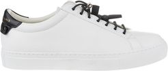 White-black Man Urban Street Sneakers With Sport Laces