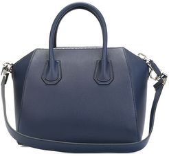 Antigona Blue Leather Handbag
