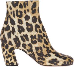 Leopard Print Ankle Boots