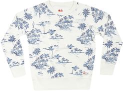 Palm Print Sweatshirt