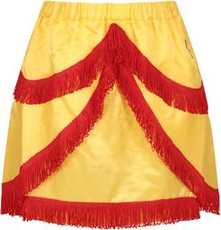 Yellow Skirt For Girl With Iconic Logo