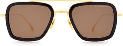 Dita 7806-d Navy & Gold Sunglasses