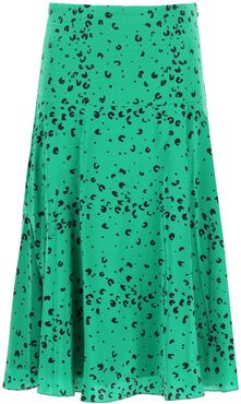 Cheetah Print Midi Skirt