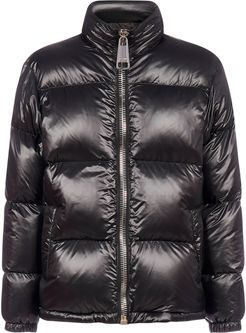 Logo Quilted Nylon Down Jacket