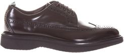 Brogue Polished Leather Derby Shoes