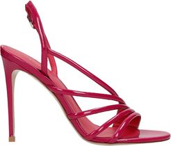 Scarlet Sandals In Fuxia Patent Leather
