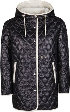 Contrast Trim Quilted Jacket