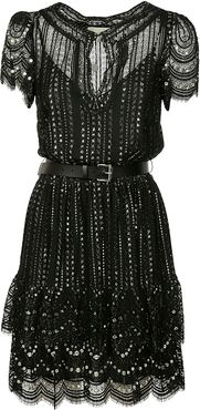 Lace Belted Dress