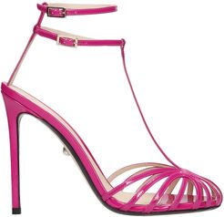 Stella 110 Sandals In Fuxia Patent Leather