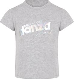 Grey T-shirt With Logo For Girl