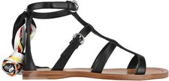 Saffiano Leather Sandals