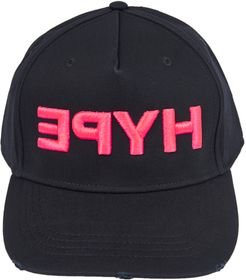 Black Cap With hype Embroidery