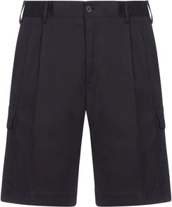 Stretch Cotton Cargo Shorts