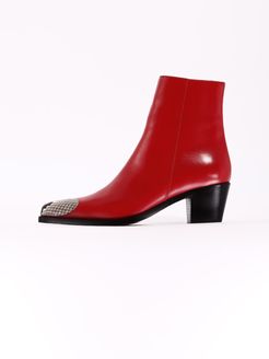 Ankle Boot Heart Leather