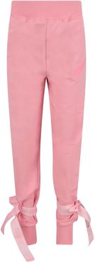 Pink Sweatpant For Girl With Logo