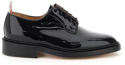 Lace-up Derby Shoes In Patent Leather