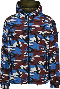 Camouflage Print Reversible Windbreaker