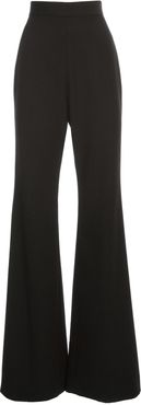 Pants Flared High Waist Grain De Poudre