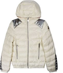 White Padded Hooded Jacket