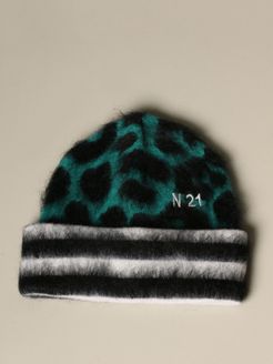 N° 21 Hat N &deg; 21 Hat In Animalier Wool And Mohair