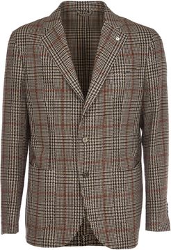 1911 Brown Checked Wool Jacket