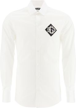 Gold Fit Shirt With Logo Patch