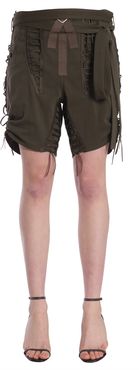 Laced Military Shorts