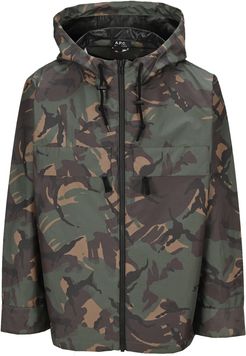 Hooded Camouflage-print Jacket