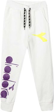 Diadora Kids White Joggers