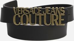 Belt With Logo Lettering Buckle