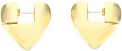 Small Solid Heart Earrings