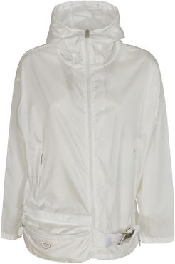 Zipped Plain Raincoat