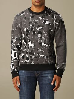 Sweater Just Cavalli Sweater With Animalier Pattern