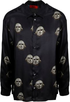 Printed Satin Shirt