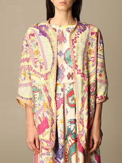 Blazer Alicudi Etro Cardigan In Printed Silk Blend