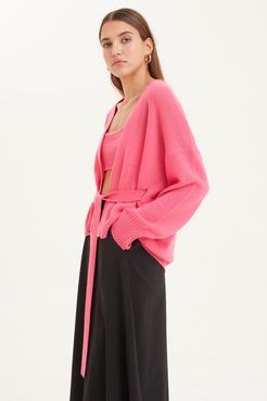 Cardigan Diamond Fucsia