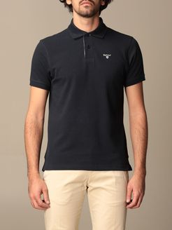 Polo Shirt Barbour Polo Shirt In Pique Cotton With Logo