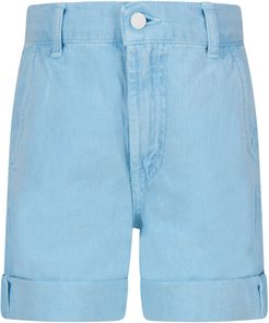 Light Bluebob Short For Girl With Iconic D