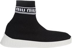 Miu Run Knit High Top Sneakers