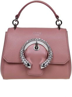 Madeline Handle Handle / S Leather Handbag Color Blush