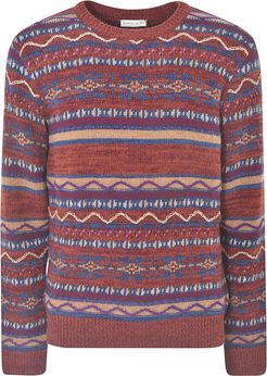 Patterned Stripe Sweater