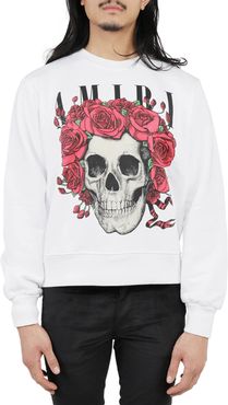 White Grateful Dead Skull Sweatshirt